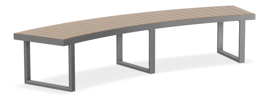 Skyline Curved Bench 3.65m Radius with 2.4m Arc Length