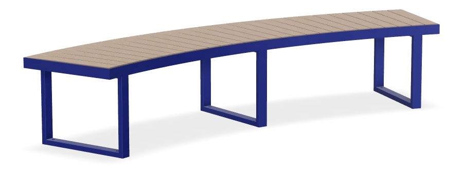 Skyline Curved Bench 3.65m Radius with 2.4m Arc Length