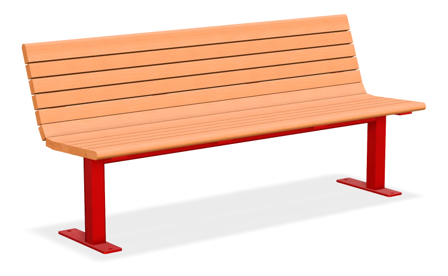 Chat Bench without Armrests 6ft