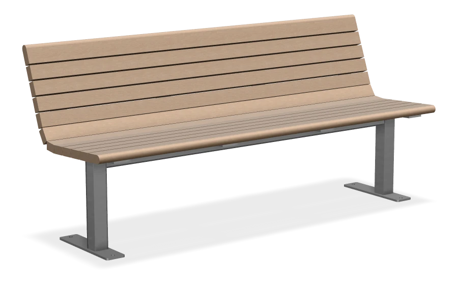 Chat Bench without Armrests 6ft
