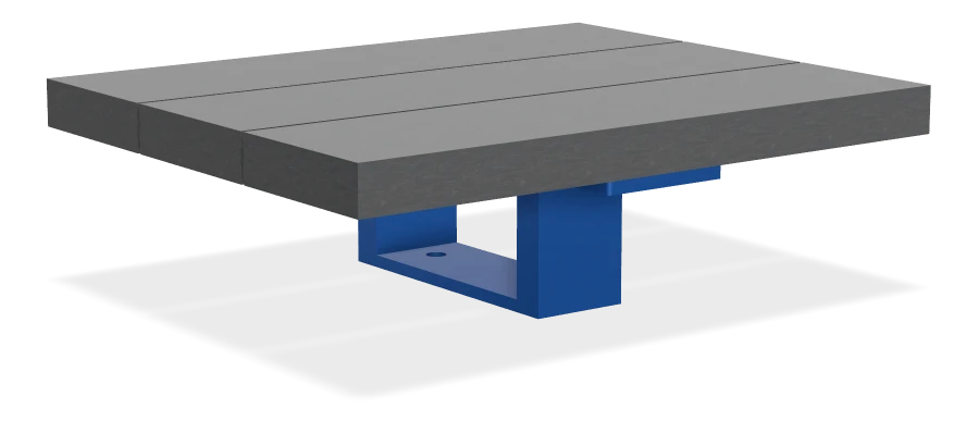 Skyline Wall Top Bench 6ft