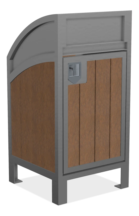 Modena Curved Top Waste Receptacle