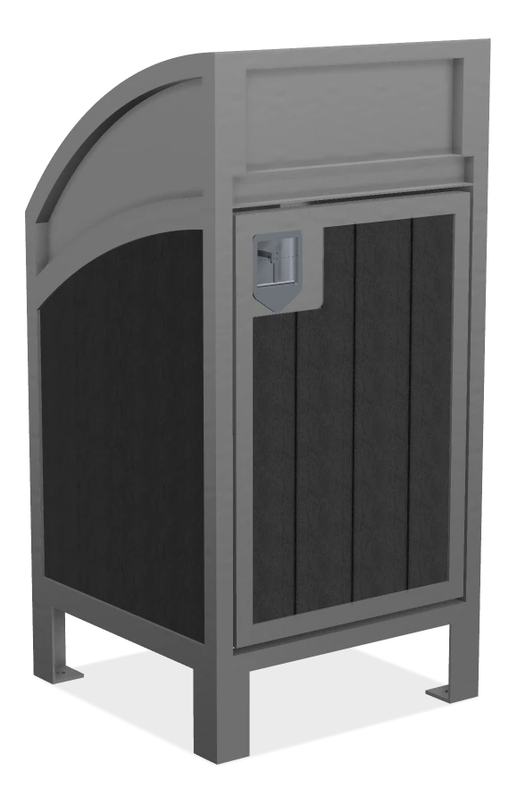 Modena Curved Top Waste Receptacle