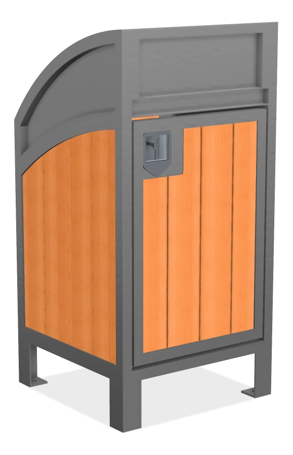 Modena Curved Top Waste Receptacle