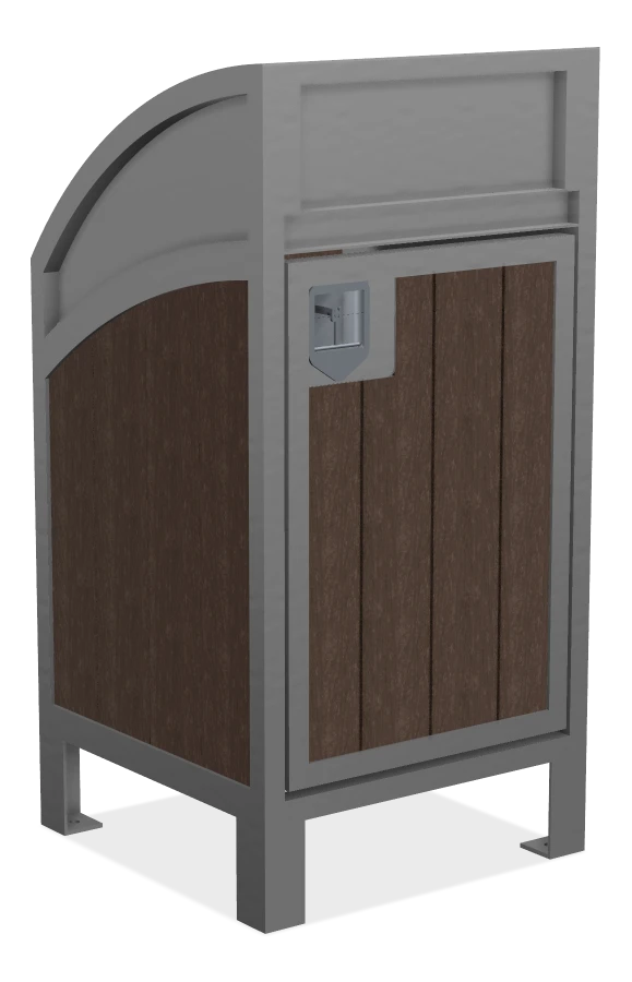 Modena Curved Top Waste Receptacle