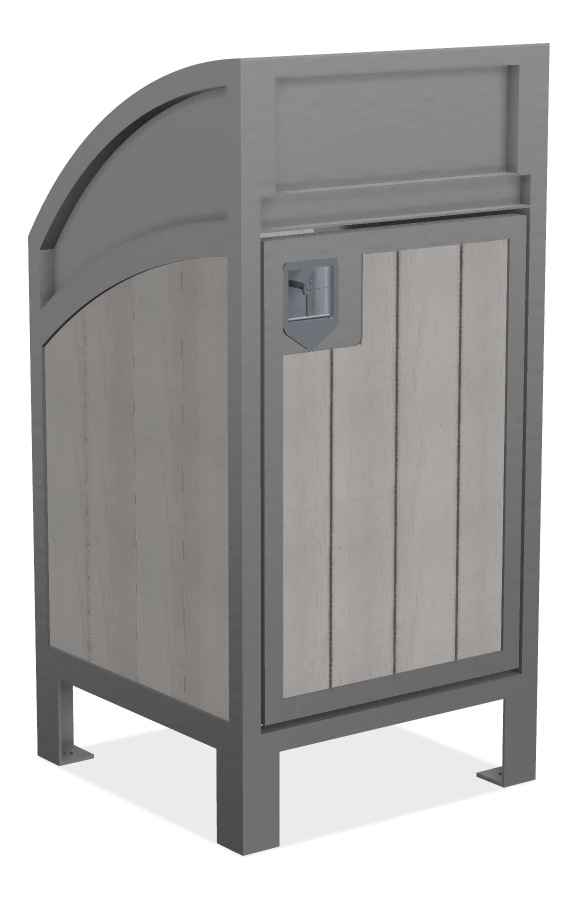 Modena Curved Top Waste Receptacle