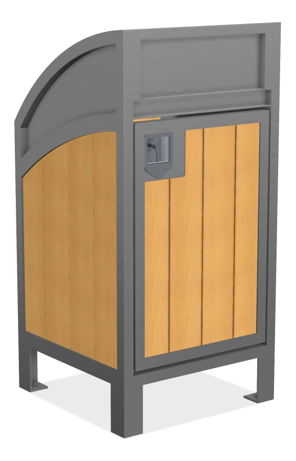 Modena Curved Top Waste Receptacle