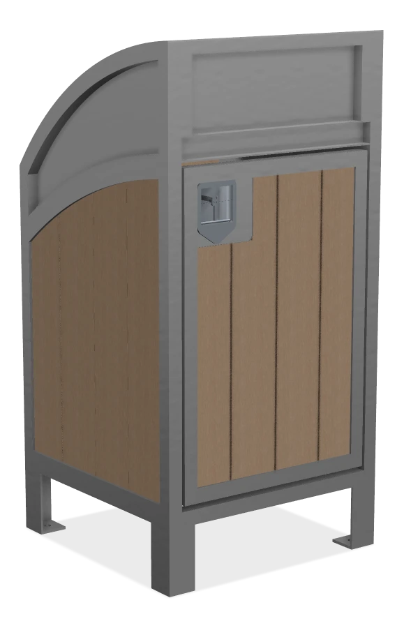 Modena Curved Top Waste Receptacle