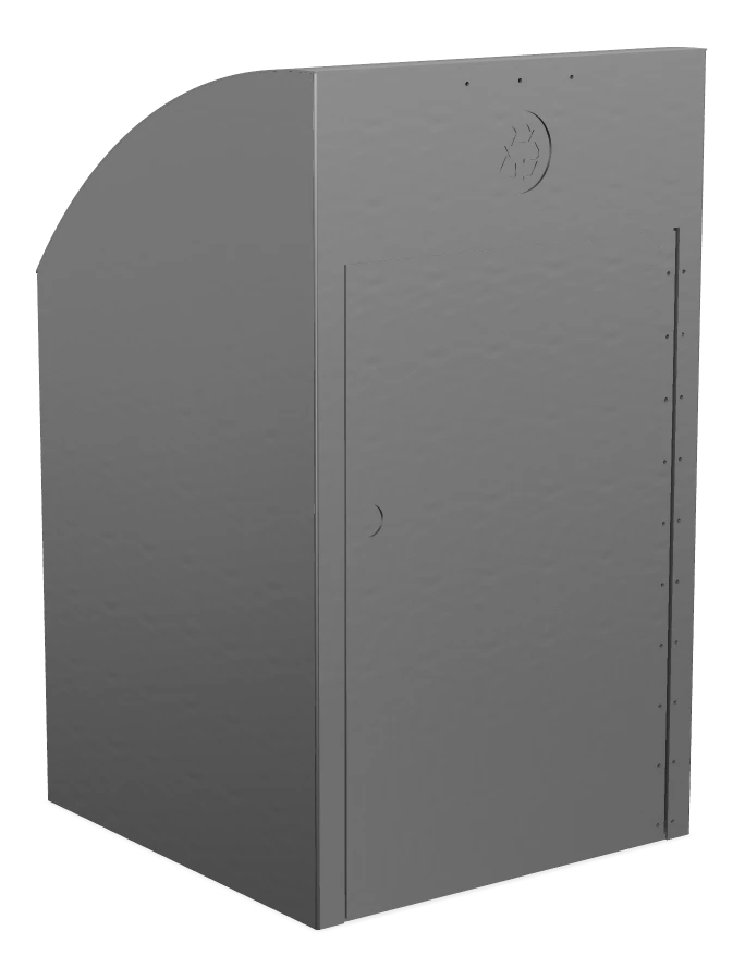 Modena Curved Top ECO 48 Gallon Waste Receptacle for Wheeled Trash Can