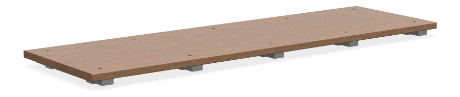 Alpine Bench Topper 3.0m - Dark Bamboo