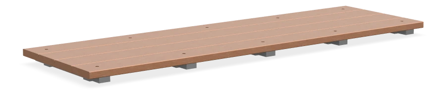 Alpine Bench Topper 3.0m - Dark Bamboo