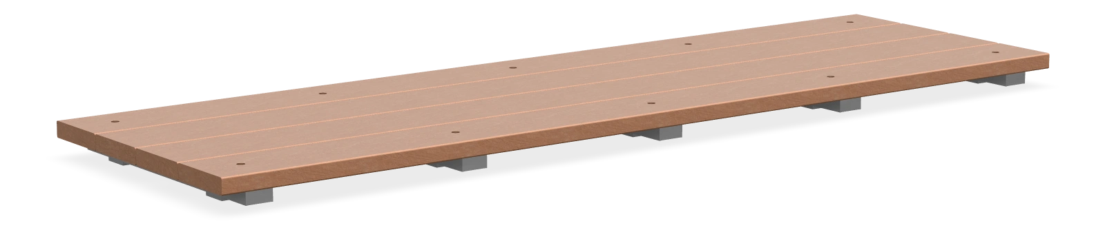 Alpine Bench Topper 3.0m - Dark Bamboo