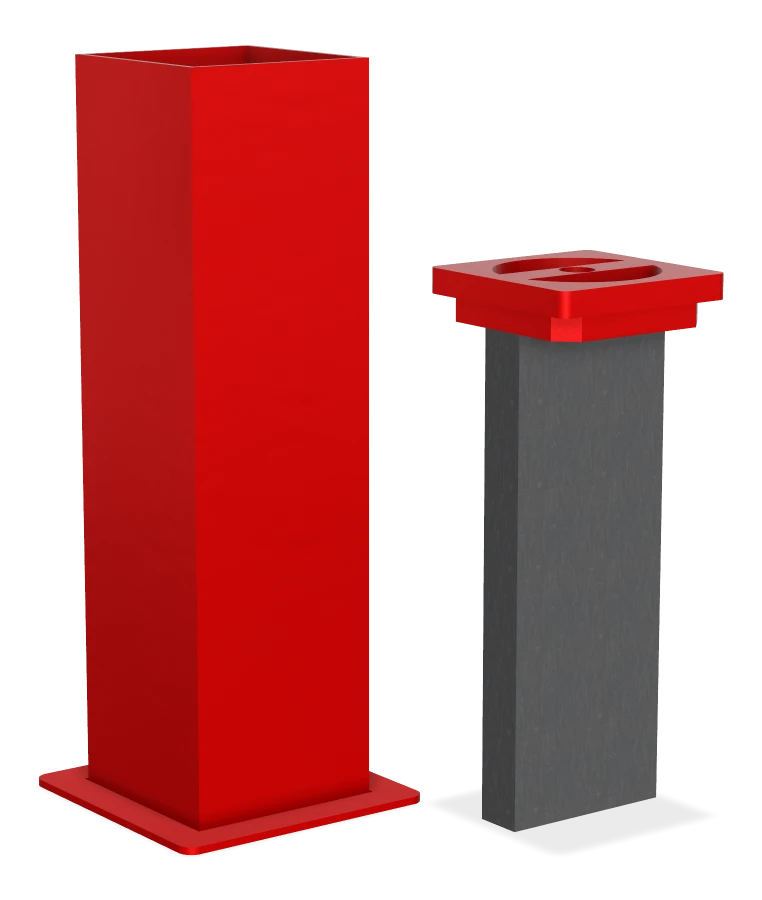 Denman Removable Bollard Plastic Cover