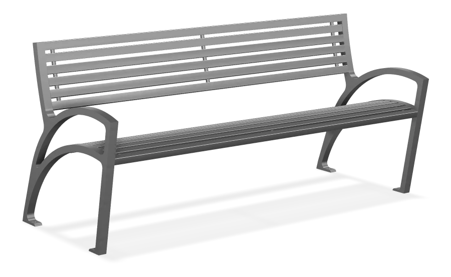 Modena Aluminum Bench 6ft
