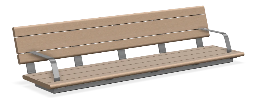 Bayview Wall Top Bench 7ft
