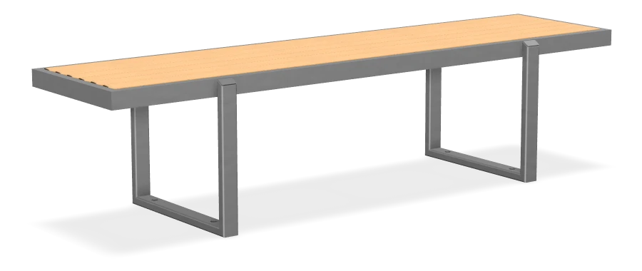 Skyline Backless Bench without Armrests 6ft
