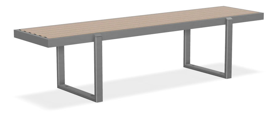 Skyline Backless Bench without Armrests 6ft