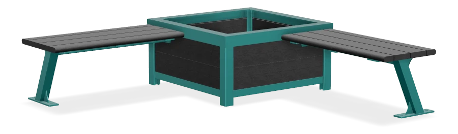 Bayview Bench Planter Combo - 2 Backless Seat Sections