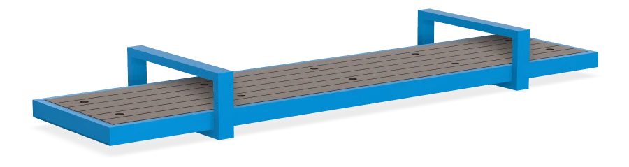 Skyline Backless Wall Bench 6ft