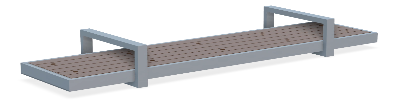 Skyline Backless Wall Bench 6ft