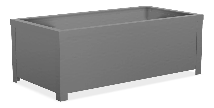Urban Form Self Watering Aluminum Rectangular Planter