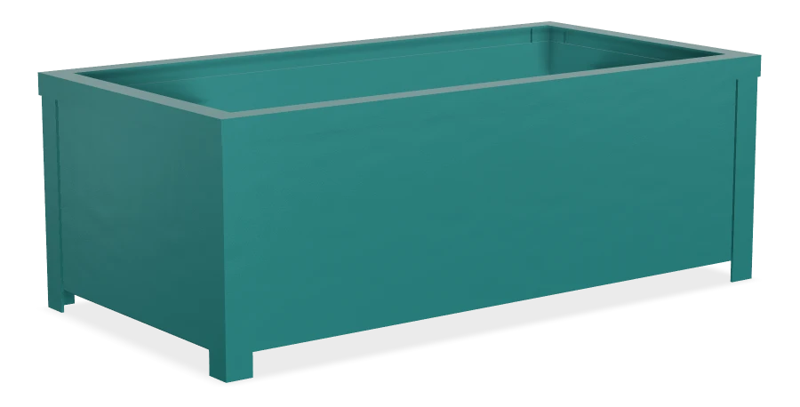 Urban Form Self Watering Aluminum Rectangular Planter