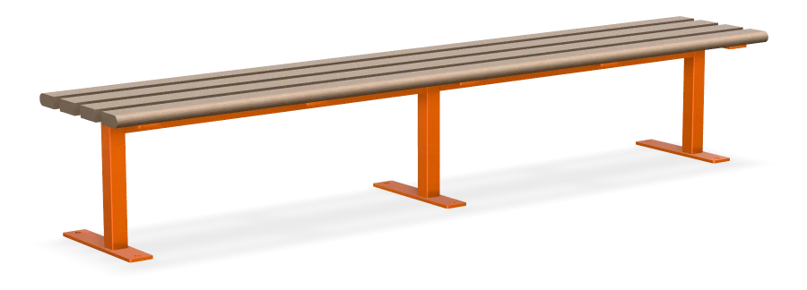 Standard Straight Park Bench 8FT