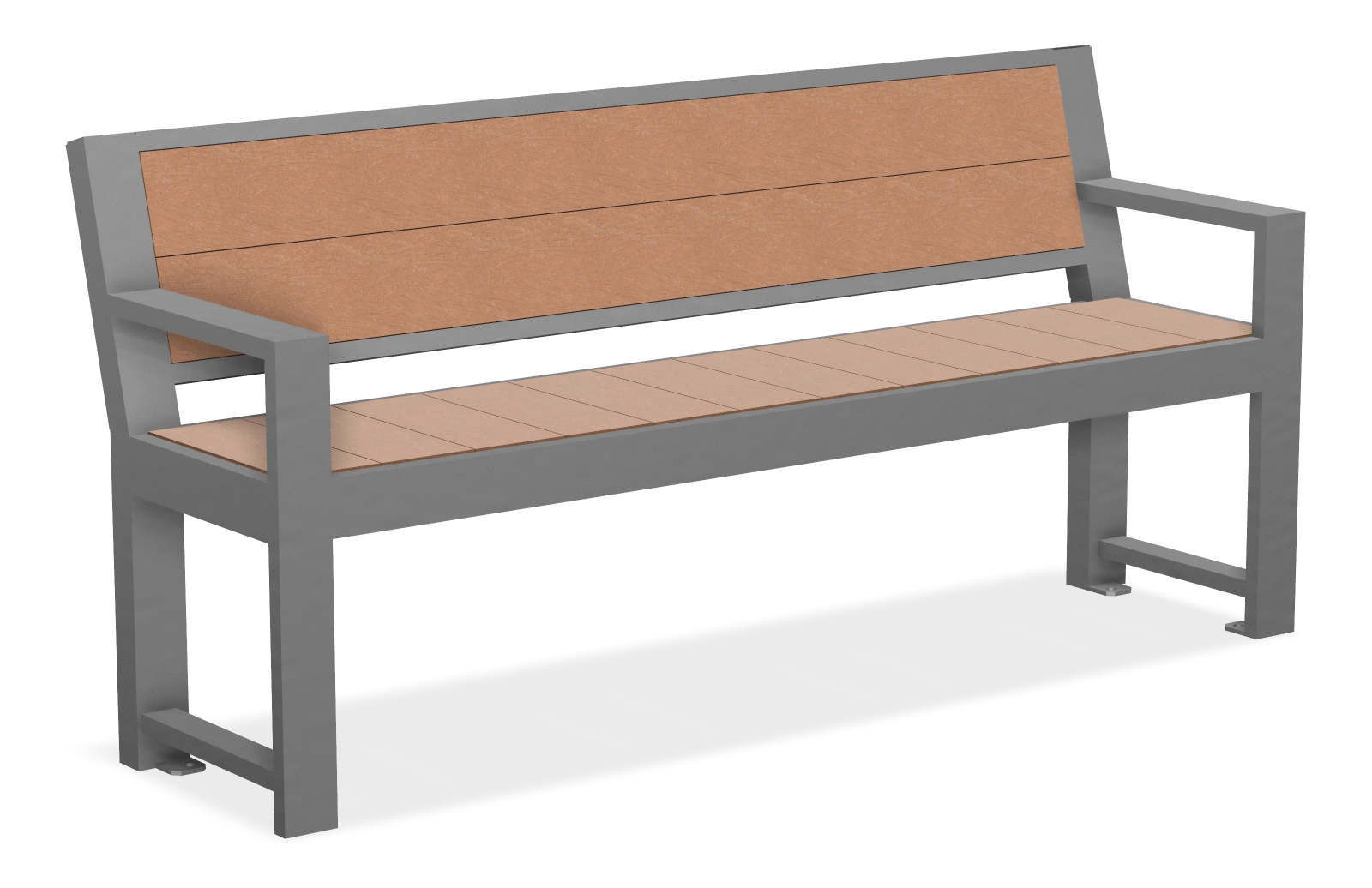 Urban Form Harvest Full Back Bench with 2 Armrests