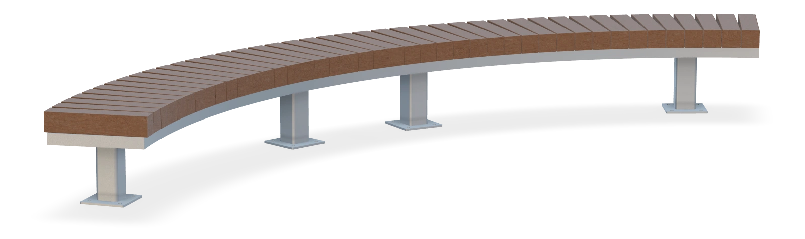 Shoreline House Post Bench - Cedar