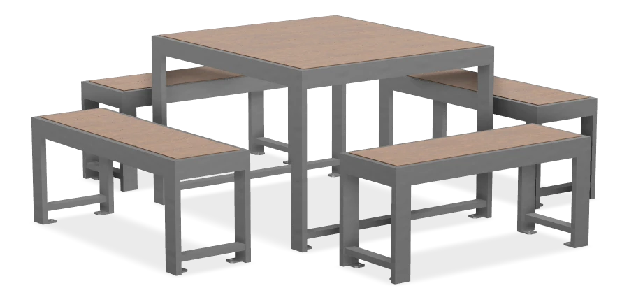 Urban Form Square Harvest Table - 40" x 40"