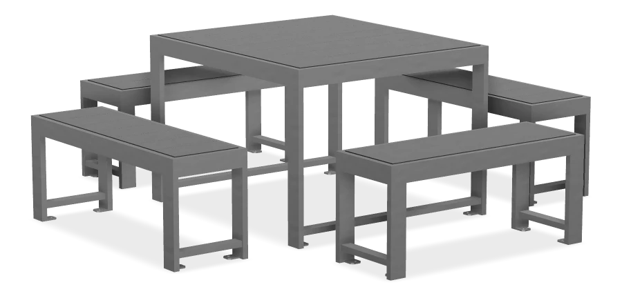 Urban Form Square Harvest Table - 40" x 40"