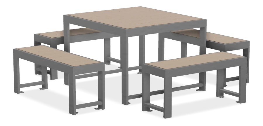 Urban Form Square Harvest Table - 40" x 40"