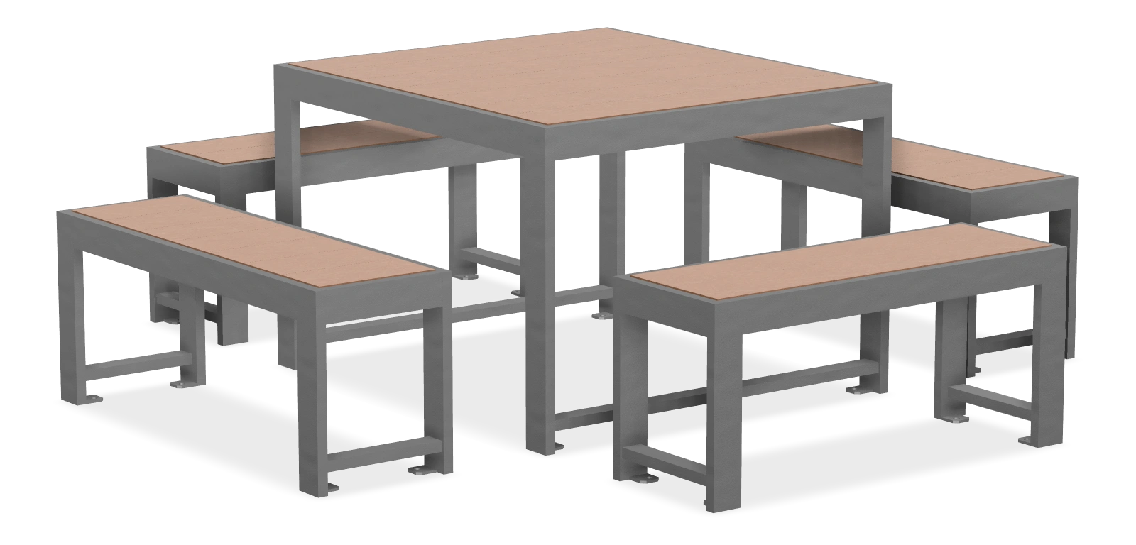 Urban Form Square Harvest Table - 40" x 40"
