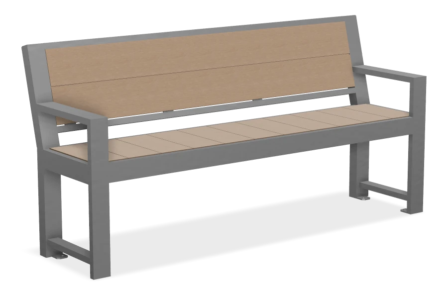 Harvest Bench with Armrests 5ft