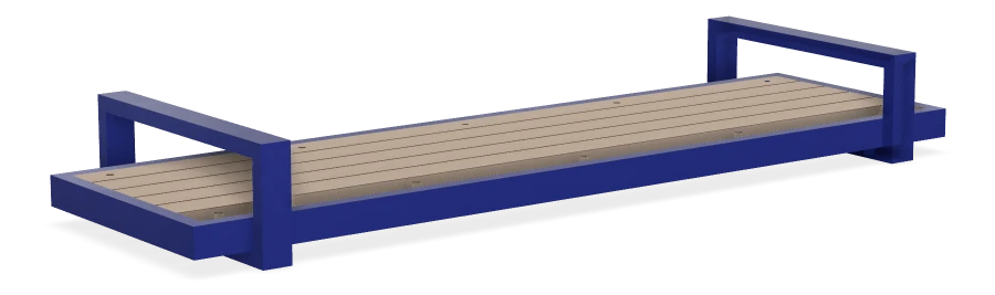 Skyline Backless Wall Bench 5ft