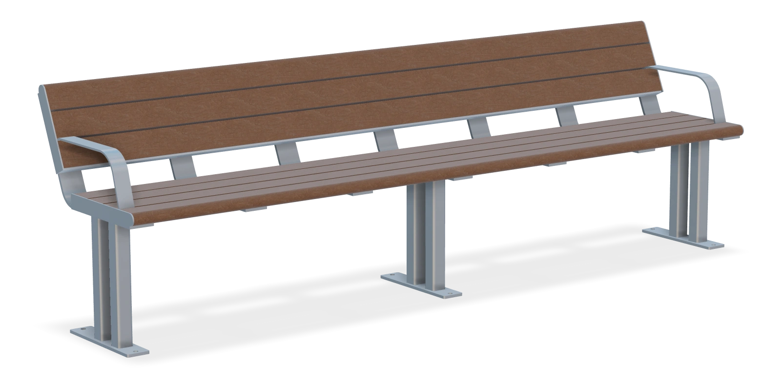 Larson Bench with Armrests 8ft