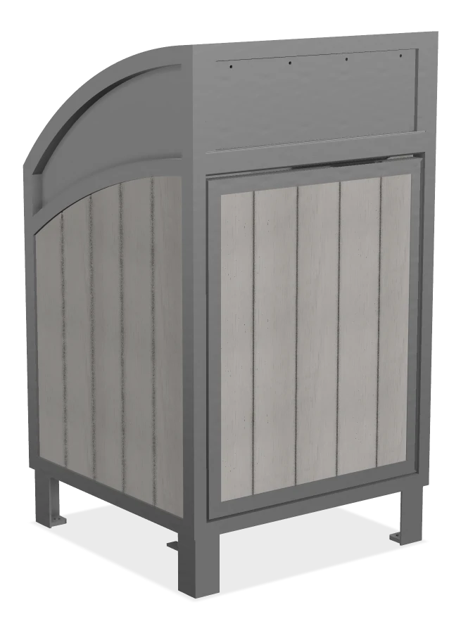 Modena Large Capacity Curved Top Waste Receptacle
