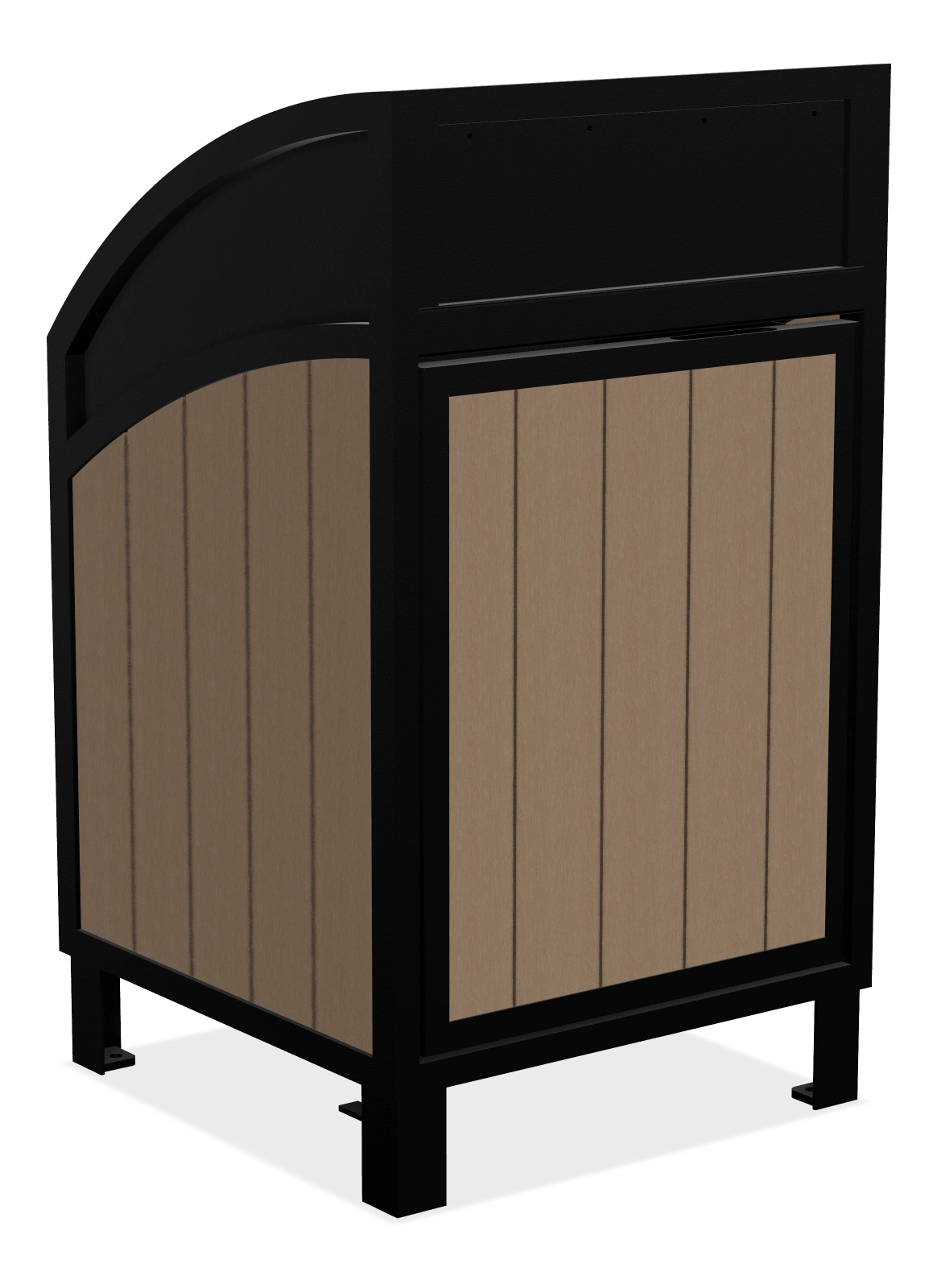 Modena Large Capacity Curved Top Waste Receptacle