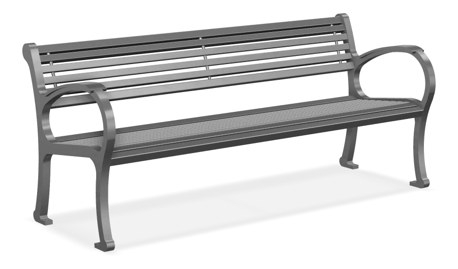 Mountain Classic Aluminum Bench 6ft