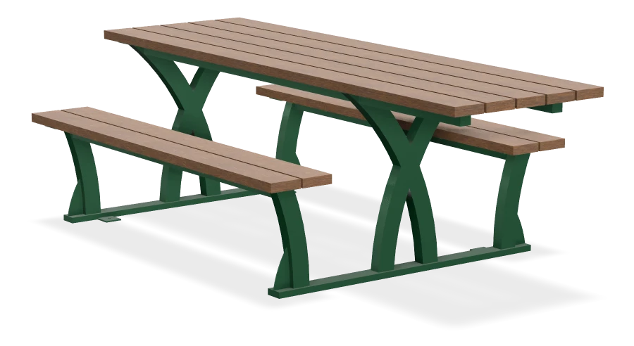 Parker Wheelchair Accessible Picnic Table - Full Framed