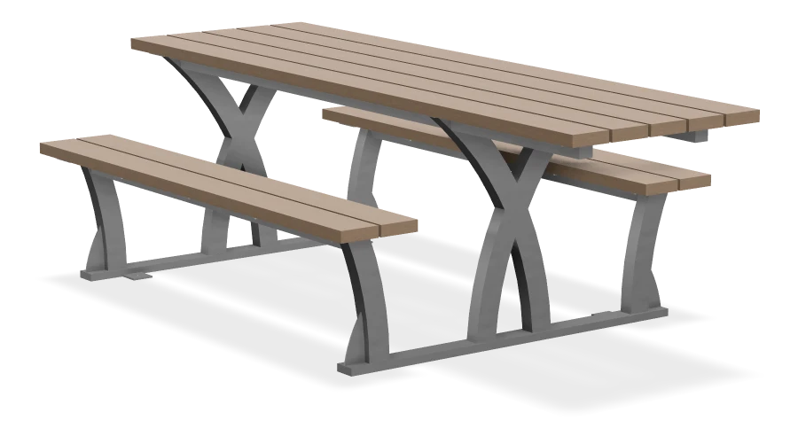 Parker Wheelchair Accessible Picnic Table - Full Framed