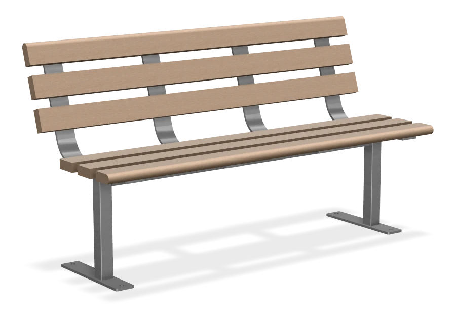 Standard Bench without Armrests 5ft