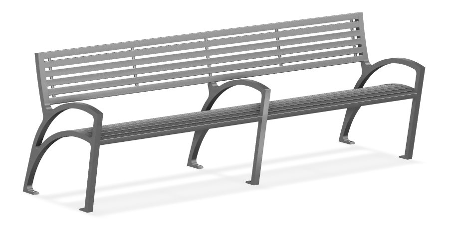 Modena All Aluminum Bench 8ft