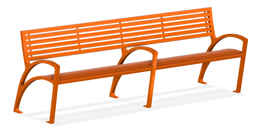 Modena All Aluminum Bench 8ft