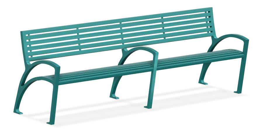 Modena All Aluminum Bench 8ft