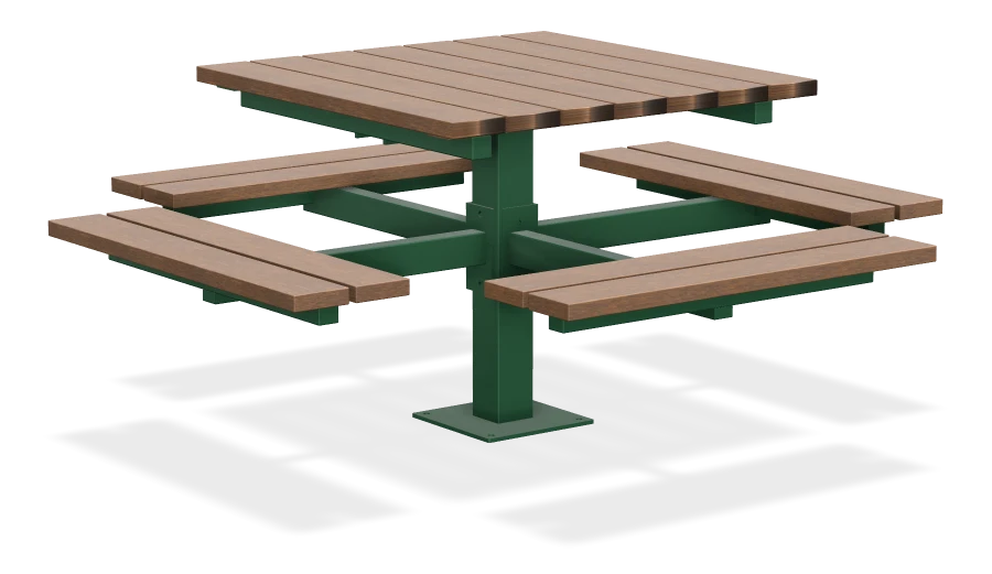 Single Pedestal Picnic Table