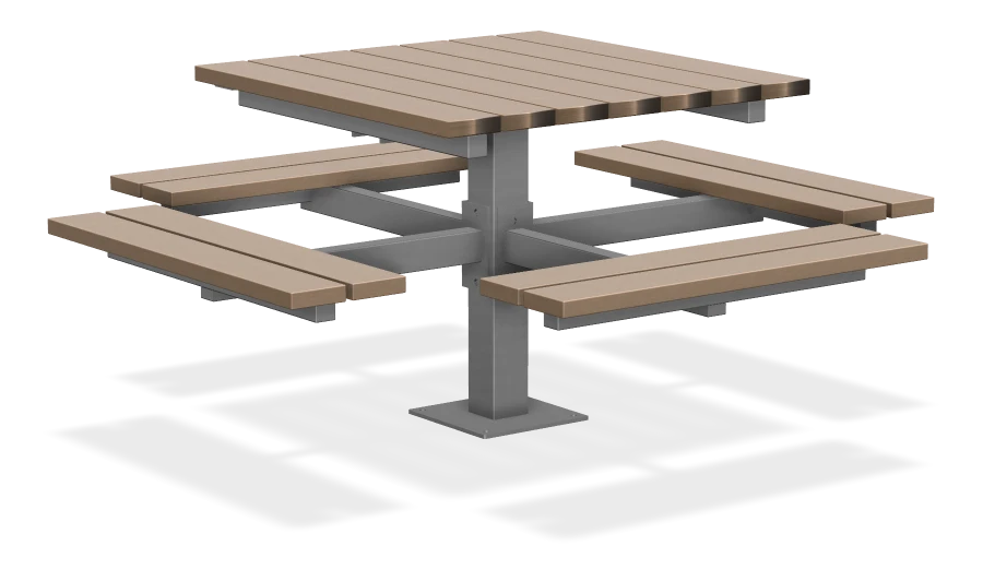 Single Pedestal Picnic Table
