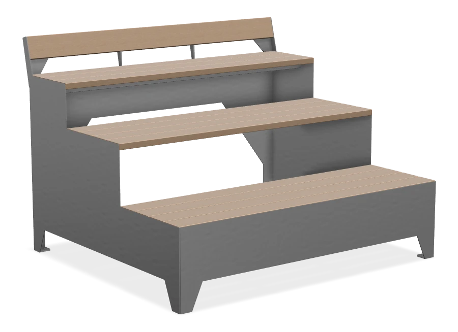 Strataview Straight Leg Step Bench 6ft