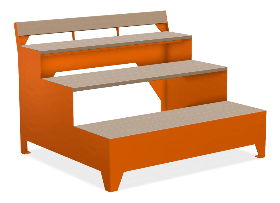 Strataview Straight Leg Step Bench 6ft