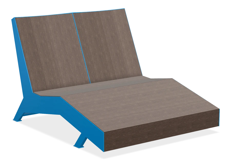 JEM Double Chaise Lounger